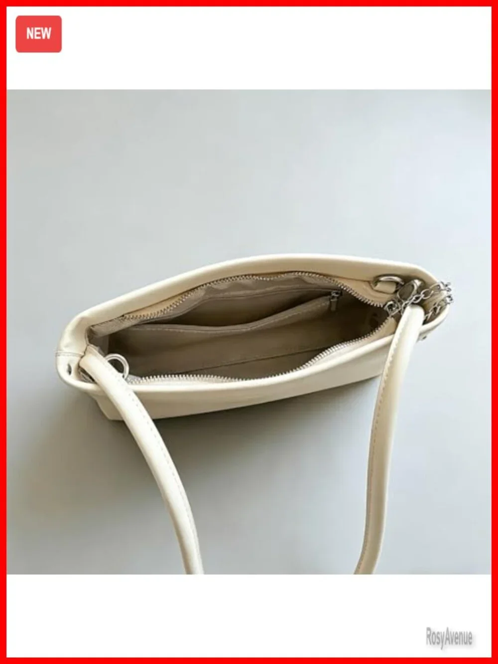Small Hobo Shoulder Bag Faux Leather Crossbody Purse with Zipper Closure